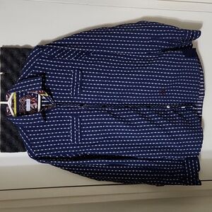 John Lennon Button Down Long Sleeve Floral Collared Dress Shirt The Beatles